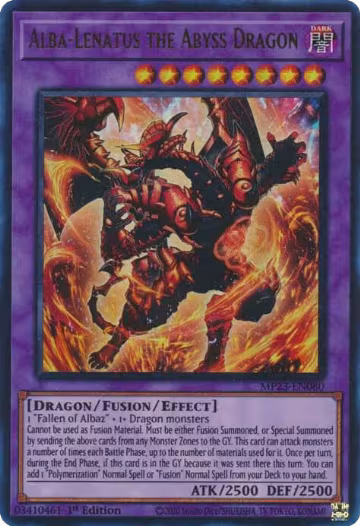 Alba-Lenatus the Abyss Dragon (MP23-EN080), 25th Anniversary Tin: Dueling Heroes Mega Pack — Yu-Gi-Oh! card price