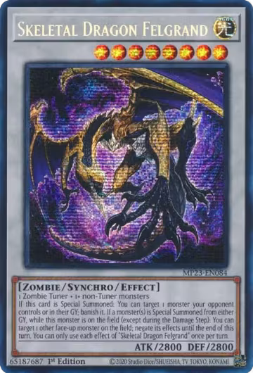 Skeletal Dragon Felgrand (MP23-EN084), 25th Anniversary Tin: Dueling Heroes Mega Pack — Yu-Gi-Oh! card price