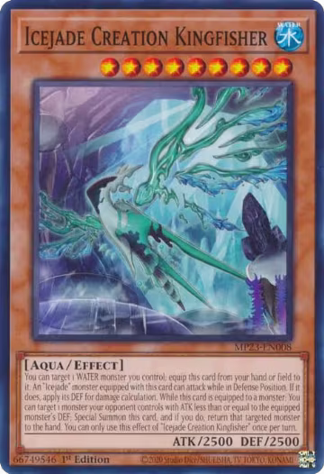 Icejade Creation Kingfisher (MP23-EN008), 25th Anniversary Tin: Dueling Heroes Mega Pack — Yu-Gi-Oh! card price