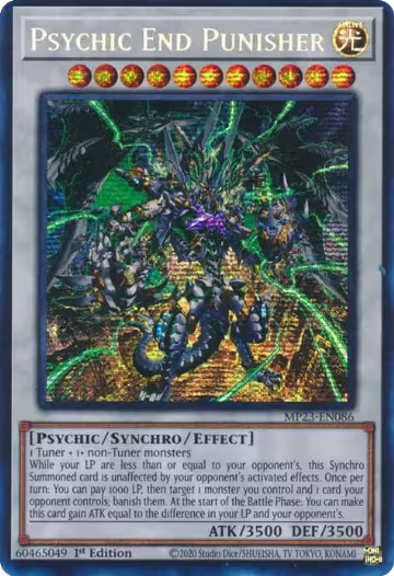 Psychic End Punisher (MP23-EN086), 25th Anniversary Tin: Dueling Heroes Mega Pack — Yu-Gi-Oh! card price