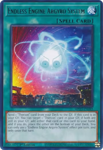 Endless Engine Argyro System (MP23-EN092), 25th Anniversary Tin: Dueling Heroes Mega Pack — Yu-Gi-Oh! card price