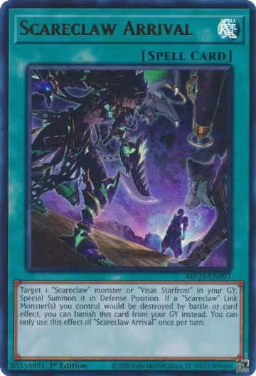 Scareclaw Arrival (MP23-EN097), 25th Anniversary Tin: Dueling Heroes Mega Pack — Yu-Gi-Oh! card price