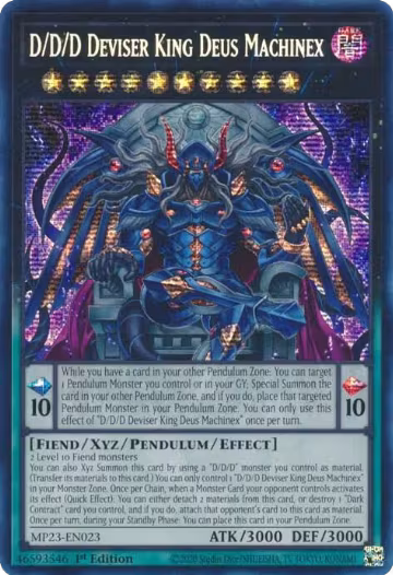 D/D/D Deviser King Deus Machinex (MP23-EN023), 25th Anniversary Tin: Dueling Heroes Mega Pack — Yu-Gi-Oh! card price