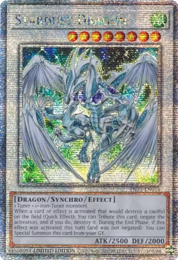Stardust Dragon (Quarter Century Secret Rare) (TN23-EN016) — card price