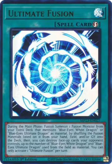 Ultimate Fusion (MP23-EN027), 25th Anniversary Tin: Dueling Heroes Mega Pack — Yu-Gi-Oh! card price