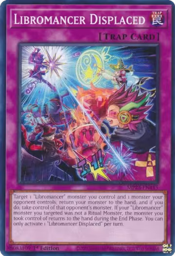 Libromancer Displaced (MP23-EN115), 25th Anniversary Tin: Dueling Heroes Mega Pack — Yu-Gi-Oh! card price