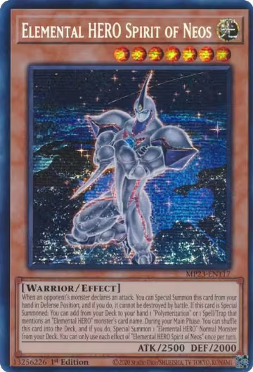 Elemental HERO Spirit of Neos (MP23-EN117), 25th Anniversary Tin: Dueling Heroes Mega Pack — Yu-Gi-Oh! card price