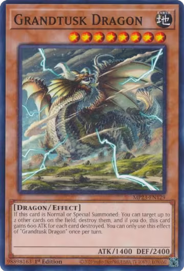Grandtusk Dragon (MP23-EN129), 25th Anniversary Tin: Dueling Heroes Mega Pack — Yu-Gi-Oh! card price