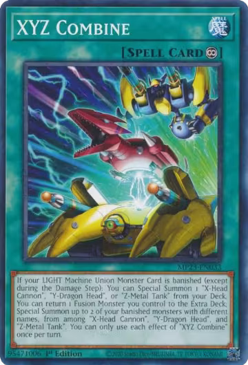 XYZ Combine (MP23-EN033), 25th Anniversary Tin: Dueling Heroes Mega Pack — Yu-Gi-Oh! card price