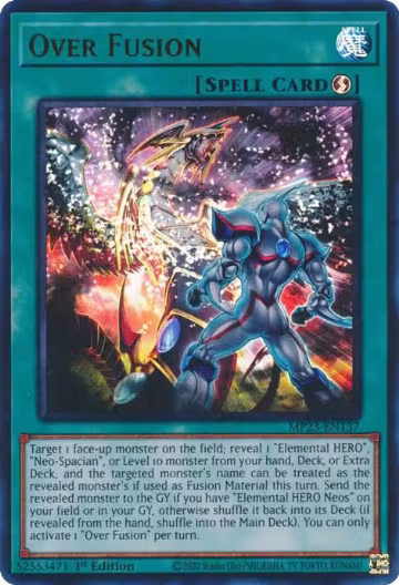 Over Fusion (MP23-EN137), 25th Anniversary Tin: Dueling Heroes Mega Pack — Yu-Gi-Oh! card price