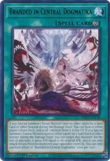 Branded in Central Dogmatika (MP23-EN138), 25th Anniversary Tin: Dueling Heroes Mega Pack — Yu-Gi-Oh! card price
