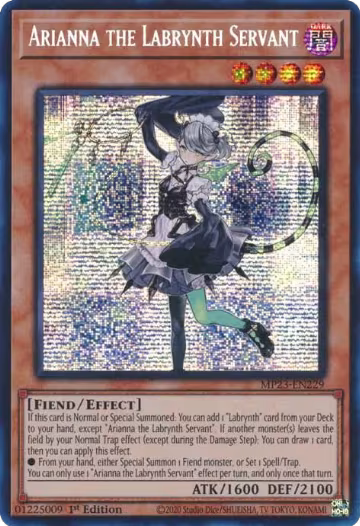 Arianna the Labrynth Servant (MP23-EN229), 25th Anniversary Tin: Dueling Heroes Mega Pack — Yu-Gi-Oh! card price