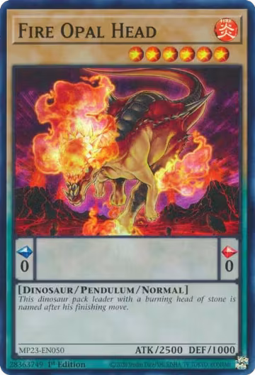 Fire Opal Head (MP23-EN050), 25th Anniversary Tin: Dueling Heroes Mega Pack — Yu-Gi-Oh! card price