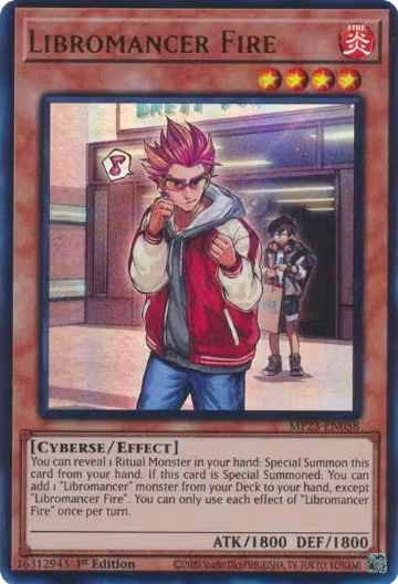 Libromancer Fire (MP23-EN058), 25th Anniversary Tin: Dueling Heroes Mega Pack — Yu-Gi-Oh! card price