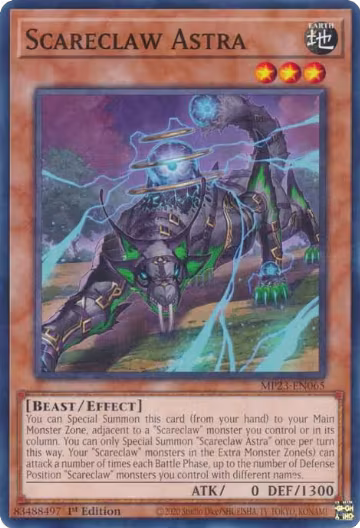 Scareclaw Astra (MP23-EN065), 25th Anniversary Tin: Dueling Heroes Mega Pack — Yu-Gi-Oh! card price