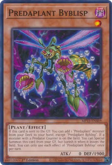Predaplant Byblisp (MP23-EN069), 25th Anniversary Tin: Dueling Heroes Mega Pack — Yu-Gi-Oh! card price