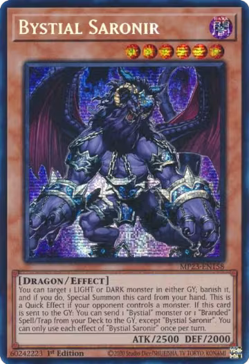 Bystial Saronir (MP23-EN158), 25th Anniversary Tin: Dueling Heroes Mega Pack — Yu-Gi-Oh! card price