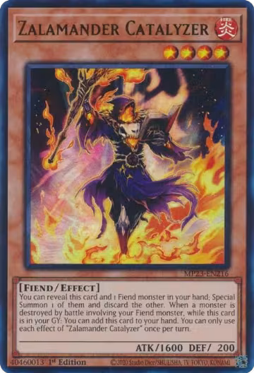 Zalamander Catalyzer (MP23-EN216), 25th Anniversary Tin: Dueling Heroes Mega Pack — Yu-Gi-Oh! card price