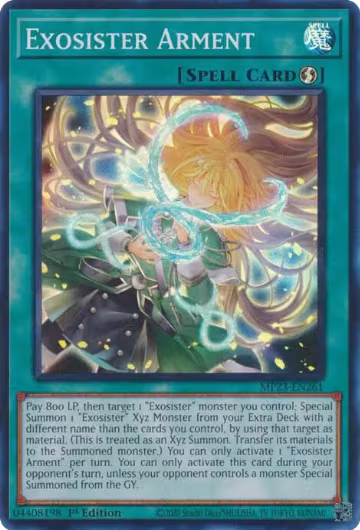 Exosister Arment (MP23-EN261), 25th Anniversary Tin: Dueling Heroes Mega Pack — Yu-Gi-Oh! card price