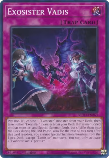 Exosister Vadis (MP23-EN263), 25th Anniversary Tin: Dueling Heroes Mega Pack — Yu-Gi-Oh! card price