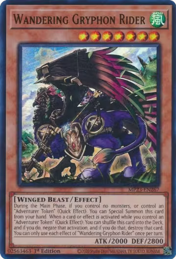 Wandering Gryphon Rider (MP23-EN267), 25th Anniversary Tin: Dueling Heroes Mega Pack — Yu-Gi-Oh! card price