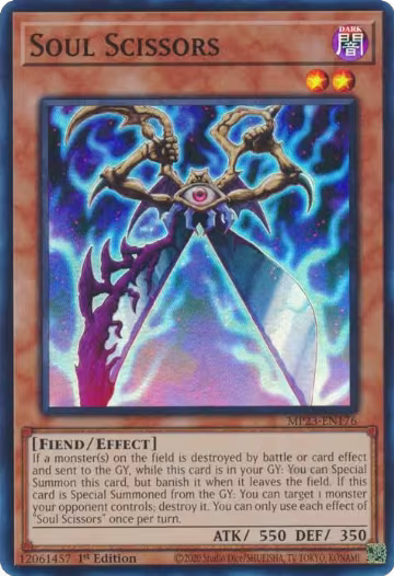 Soul Scissors (MP23-EN176), 25th Anniversary Tin: Dueling Heroes Mega Pack — Yu-Gi-Oh! card price