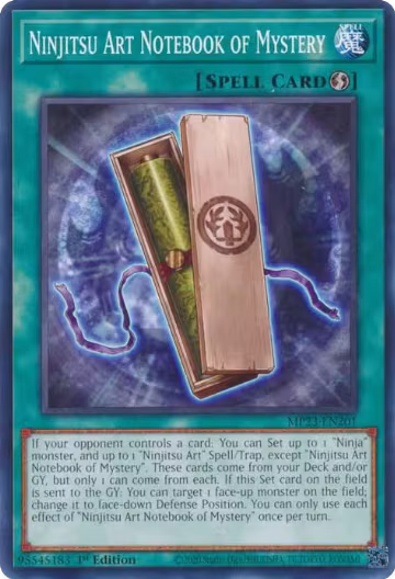 Ninjitsu Art Notebook of Mystery (MP23-EN201), 25th Anniversary Tin: Dueling Heroes Mega Pack — Yu-Gi-Oh! card price