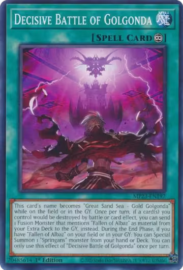 Decisive Battle of Golgonda (MP23-EN197), 25th Anniversary Tin: Dueling Heroes Mega Pack — Yu-Gi-Oh! card price