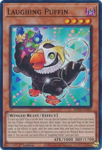 Laughing Puffin (MP23-EN180), 25th Anniversary Tin: Dueling Heroes Mega Pack — Yu-Gi-Oh! card price