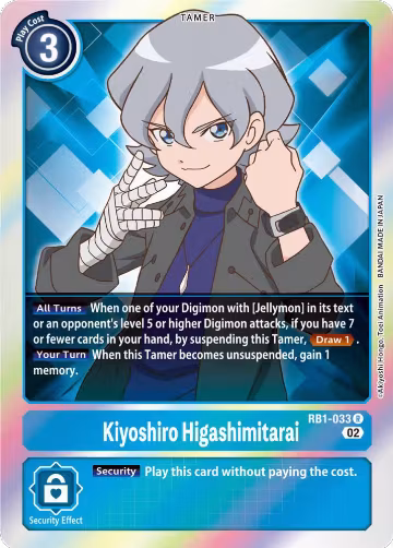 Kiyoshiro Higashimitarai (RB1-033 R), Resurgence Booster — Digimon card price