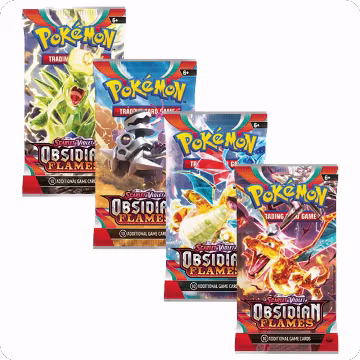 Obsidian Flames Booster Pack Art Bundle [Set of 4], Obsidian Flames — Pokémon sealed product price
