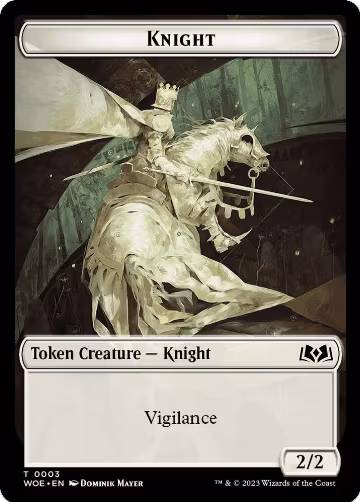 Knight // Food (0012) Double-Sided Token (3 // 12), Wilds of Eldraine — Magic card price