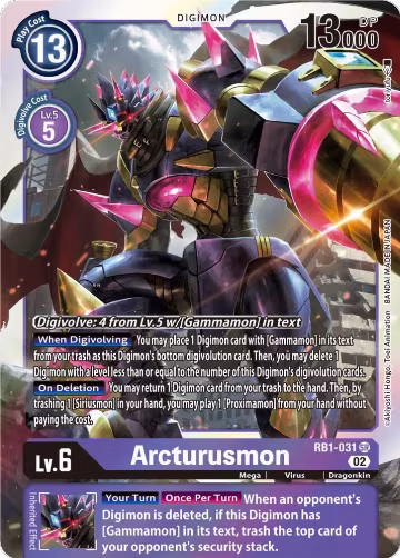 Arcturusmon (RB1-031 SR), Resurgence Booster — Digimon card price