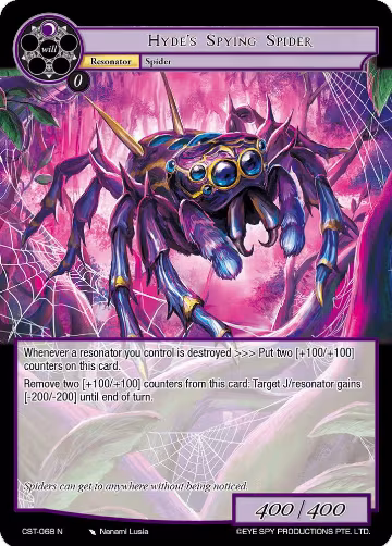 Hyde's Spying Spider (CST-068 N), Clash of the Star Trees — Force of Will card price