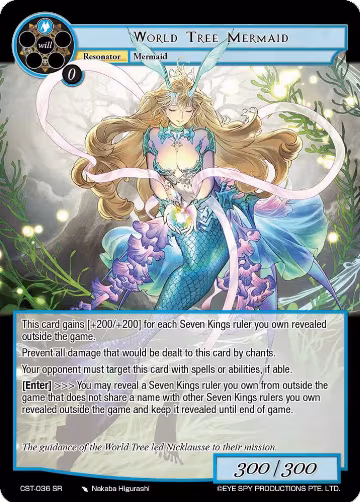 World Tree Mermaid (CST-036 SR), Clash of the Star Trees — Force of Will card price