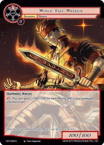 World Tree Warrior (CST-028 N), Clash of the Star Trees — Force of Will card price
