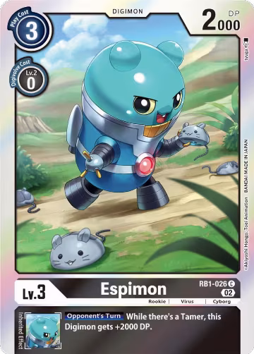 Espimon (RB1-026 C), Resurgence Booster — Digimon card price