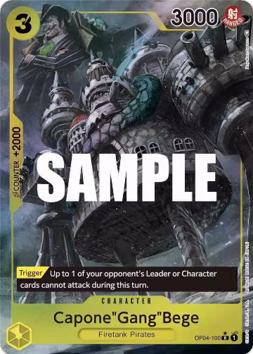 Capone"Gang"Bege (Alternate Art) (OP04-100), Kingdoms of Intrigue — One Piece card price