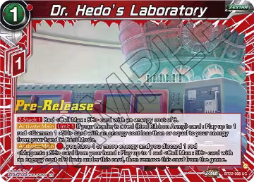 Dr. Hedo's Laboratory (BT22-008), Critical Blow Pre-Release Cards — DB Super card price
