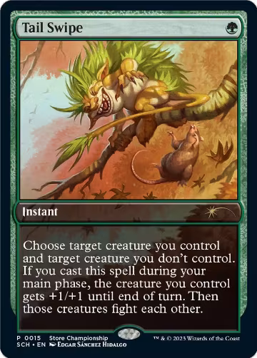 Tail Swipe (15), Game Day & Store Championship Promos — Magic card price