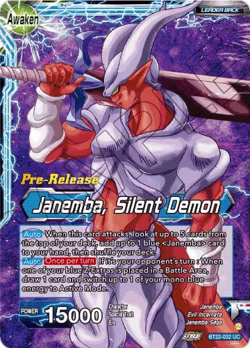 Janemba // Janemba, Silent Demon (BT22-032), Critical Blow Pre-Release Cards — DB Super card price