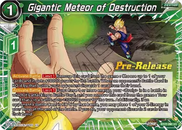 Gigantic Meteor of Destruction (BT22-060), Critical Blow Pre-Release Cards — DB Super card price