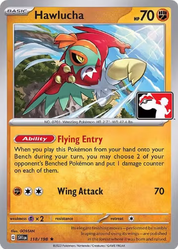 Hawlucha - 118/198 (118/198), Prize Pack Series Cards — Pokémon card price