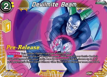 Devilmite Beam (BT22-087), Critical Blow Pre-Release Cards — DB Super card price