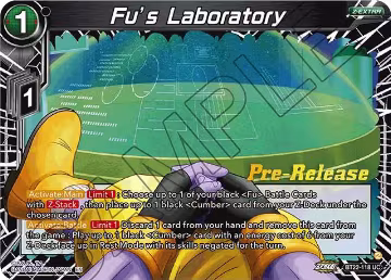 Fu's Laboratory (BT22-118), Critical Blow Pre-Release Cards — DB Super card price