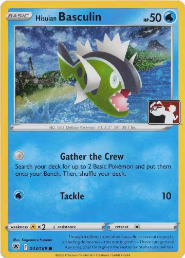 Hisuian Basculin - 043/189 (Cosmos Holo) (043/189), Prize Pack Series Cards — Pokémon card price