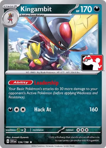 Kingambit - 134/198 (134/198), Prize Pack Series Cards — Pokémon card price