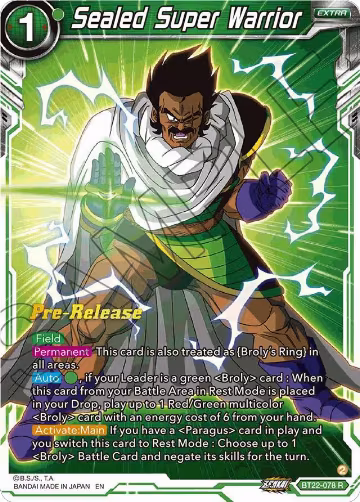 Sealed Super Warrior (BT22-078), Critical Blow Pre-Release Cards — DB Super card price