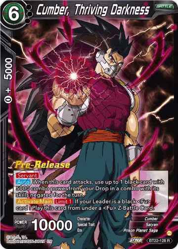 Cumber, Thriving Darkness (BT22-128), Critical Blow Pre-Release Cards — DB Super card price