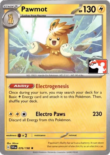 Pawmot - 076/198 (076/198), Prize Pack Series Cards — Pokémon card price